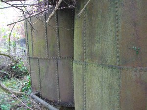 Two iron containers.