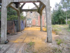 Looking towards the old winding house.