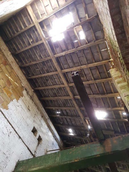 Pre-restoration roof damage (17th September 2016)