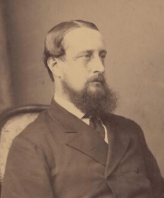 A portrait photograph from 1868 of Lord Belmore, who was Under-Secretary of State for the Home Department at the time of the Oaks Colliery Disaster in 1866. Full name Somerset Richard Lowry-Corry, 4th Earl Belmore. 